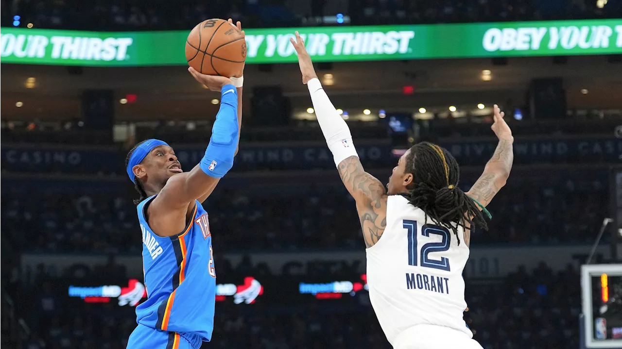 Gilgeous-Alexander, Thunder roll past Grizzlies to take 2-0 series lead