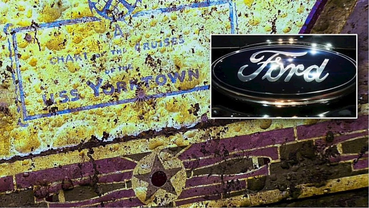 Ford discovered inside hanger of US aircraft carrier sank during WWll, baffling historians