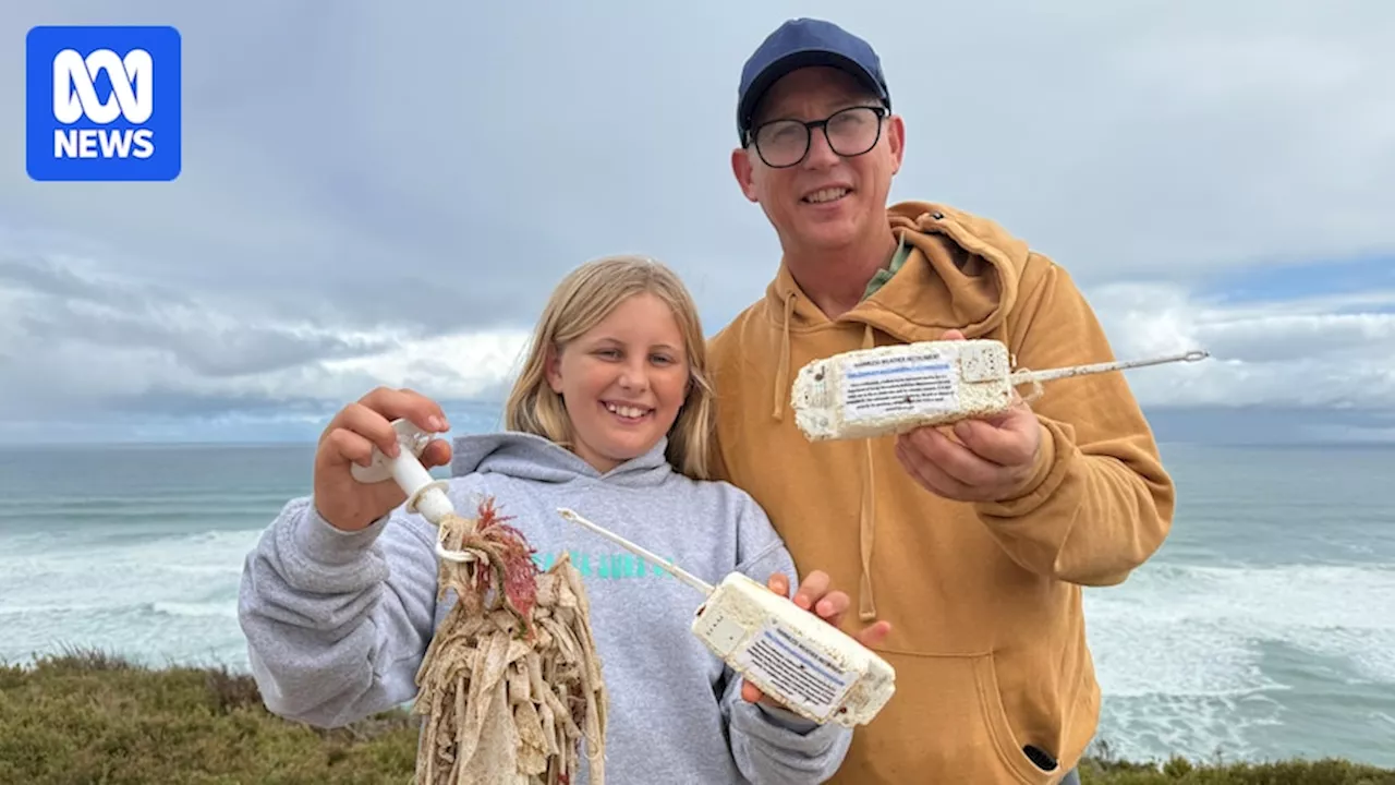 Discarded weather balloons from Tasmania found on Warrnambool beach