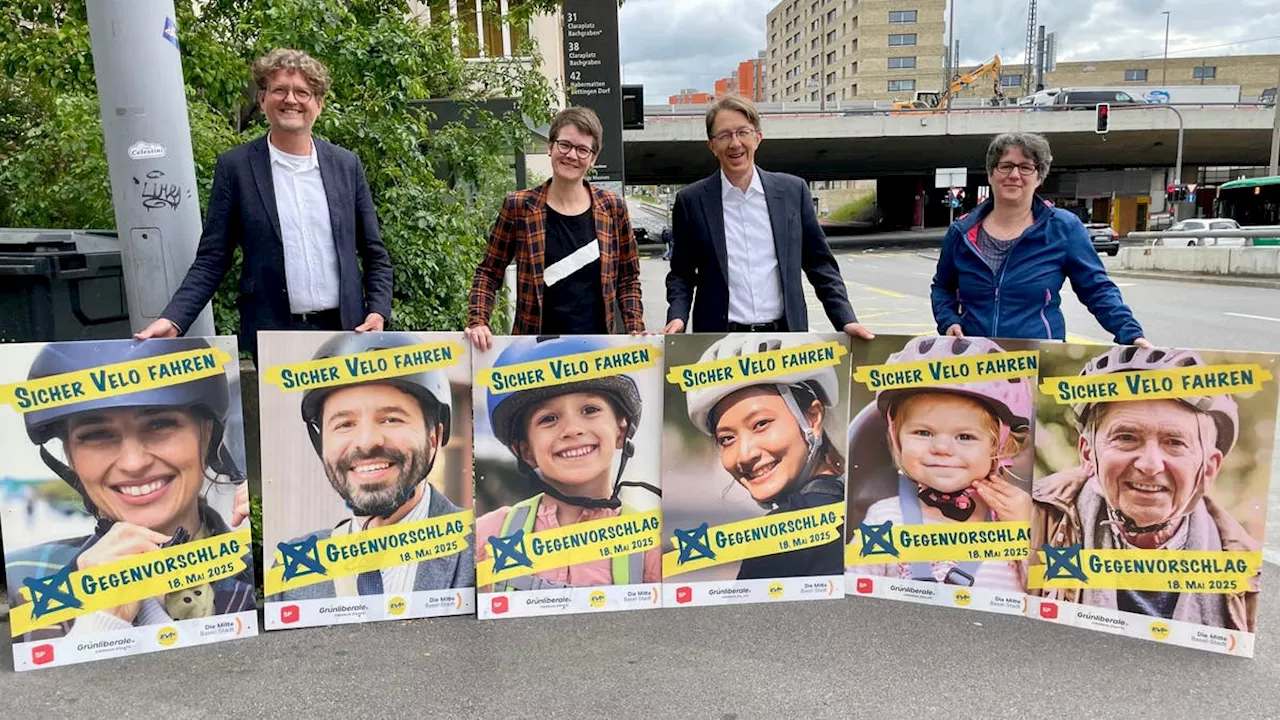 «Nicht ganz üblich»: Seltene Vier-Parteien-Allianz bildet Komitee pro Gegenvorschlag zur Basler Velo-Initiative
