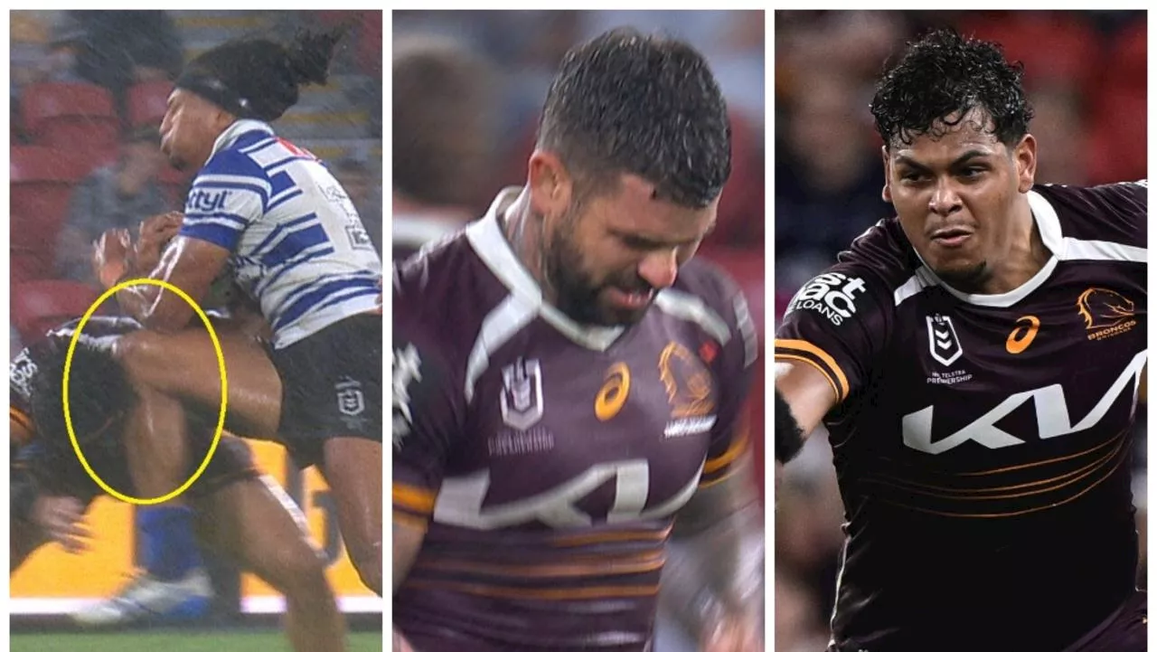Broncos star’s fresh injury blow as Cobbo shines in new role; Bulldog avoids potential ‘send off’: Big Hits