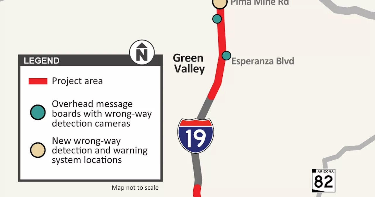 Wrong-way driver detection being added to I-19, ADOT says