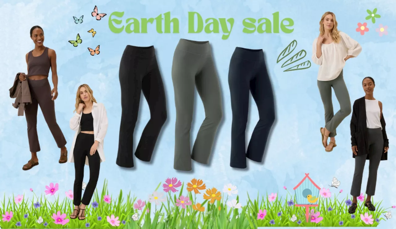 Pact has 40% off best-selling bootcut leggings and more to celebrate Earth Day, but sizes are selling out fas