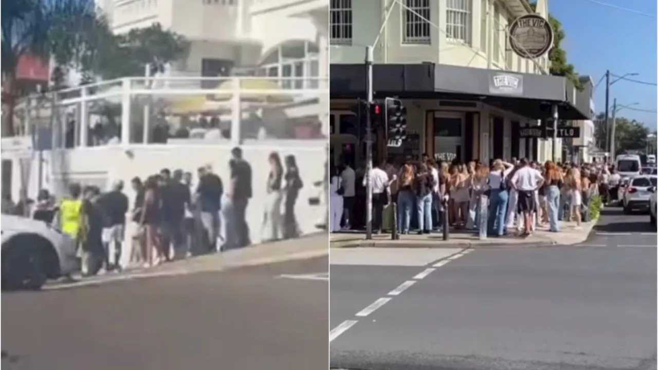 Huge lines and two-hour wait times at popular pubs as Anzac Day festivities begin