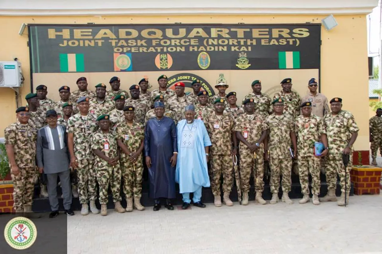 Badaru visit troops in Borno, says Tinubu committed to ending insecurity