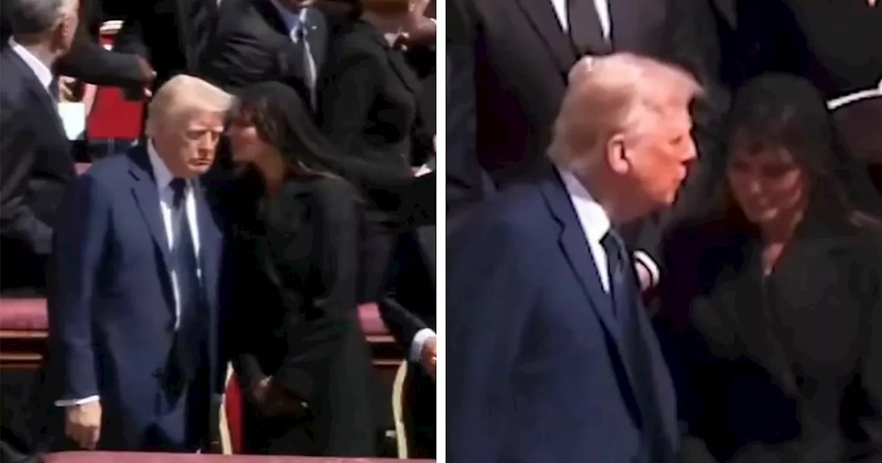 Lip Reader Reveals What Melania Whispered To Donald Trump At Pope Francis' Funeral