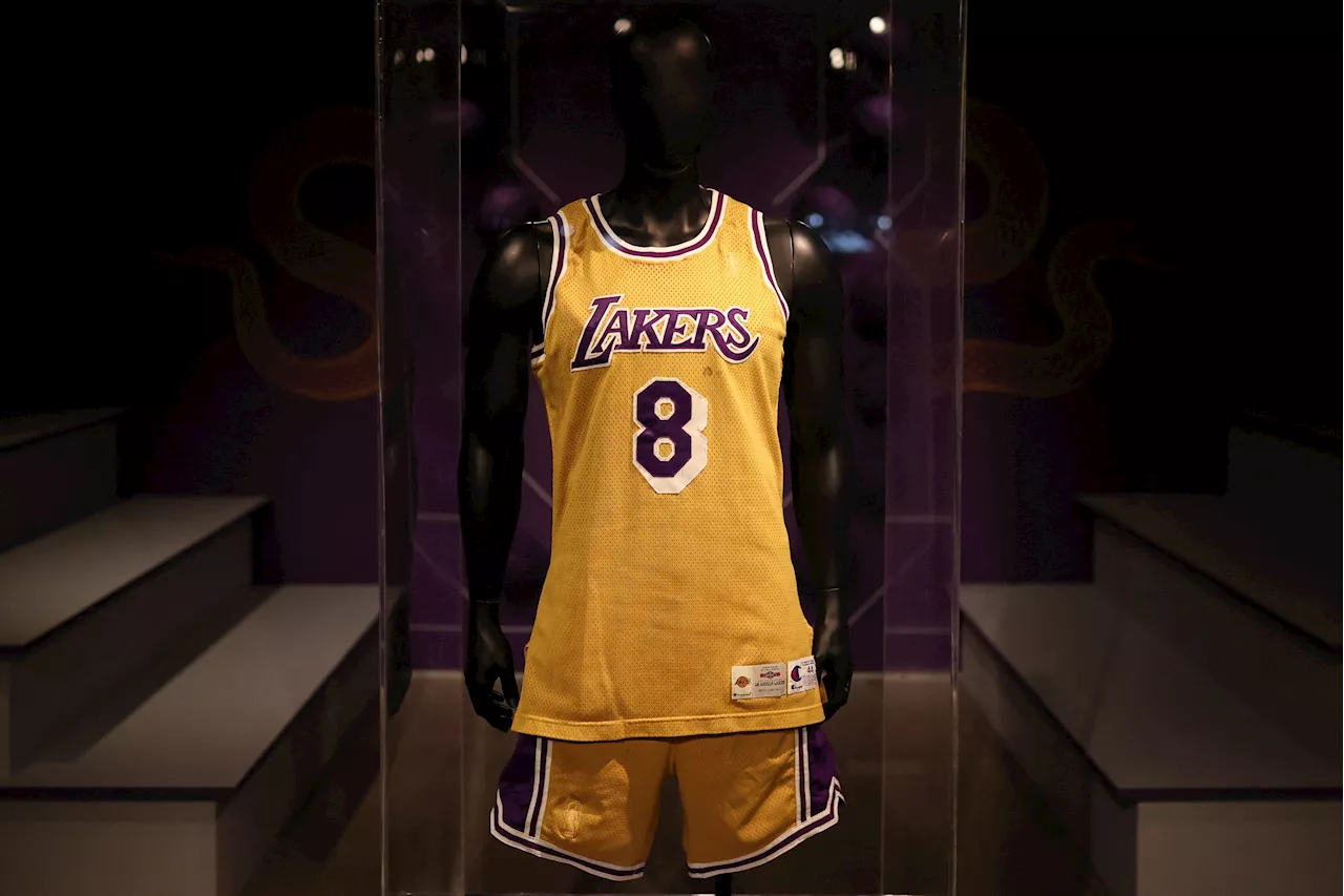 NBA: Kobe Bryant debut Lakers jersey sells for $7 million