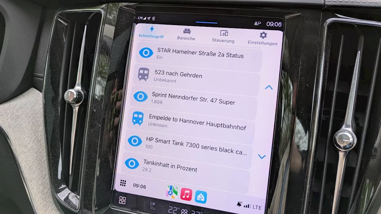 Smart Home: Über das Auto-Display smarte Geräte zuhause steuern