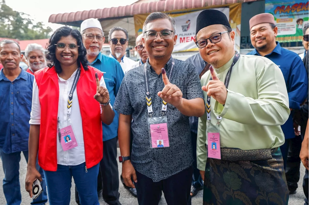 ‘We’ve done our best’: PSM candidate Bawani casts first vote in Ayer Kuning by-election