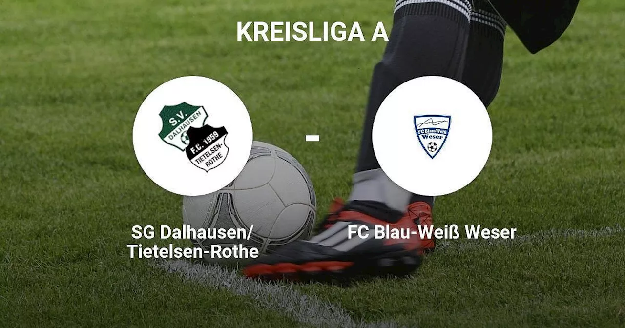 FC Blau-Weiß Weser jubelt über überwältigenden Auswärtssieg über SG Dalhausen/Tietelsen-Rothe