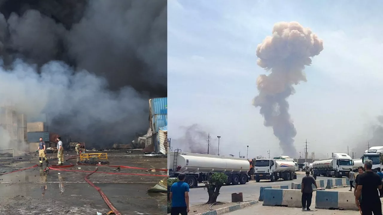 Se conoce momento exacto de devastadora explosión en el mayor puerto de Irán; van al menos 40 muertos y 800 heridos