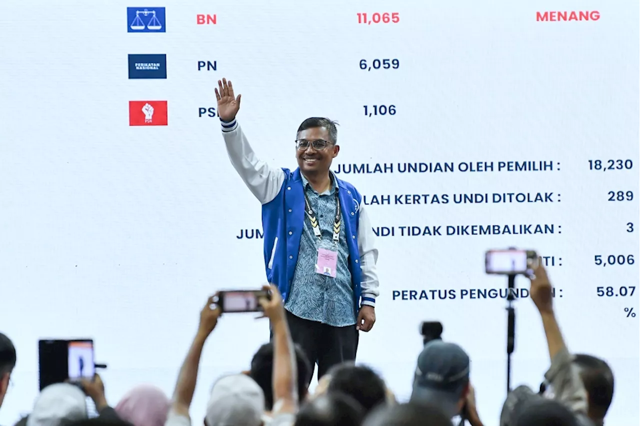 Official results: BN’s Mohamad Yusri clinches Ayer Kuning by-election with 5,006-vote majority