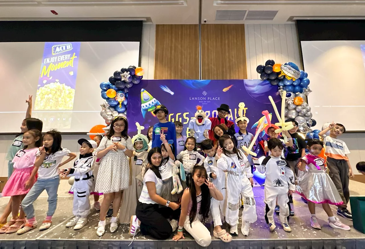 Families enjoy cosmic fun at the Easter egg hunt adventure