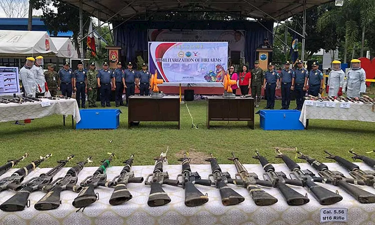 31 assorted firearms destroyed