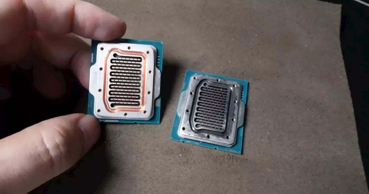 Watch this PC modder turn an Intel heat spreader into the coolest water block ever