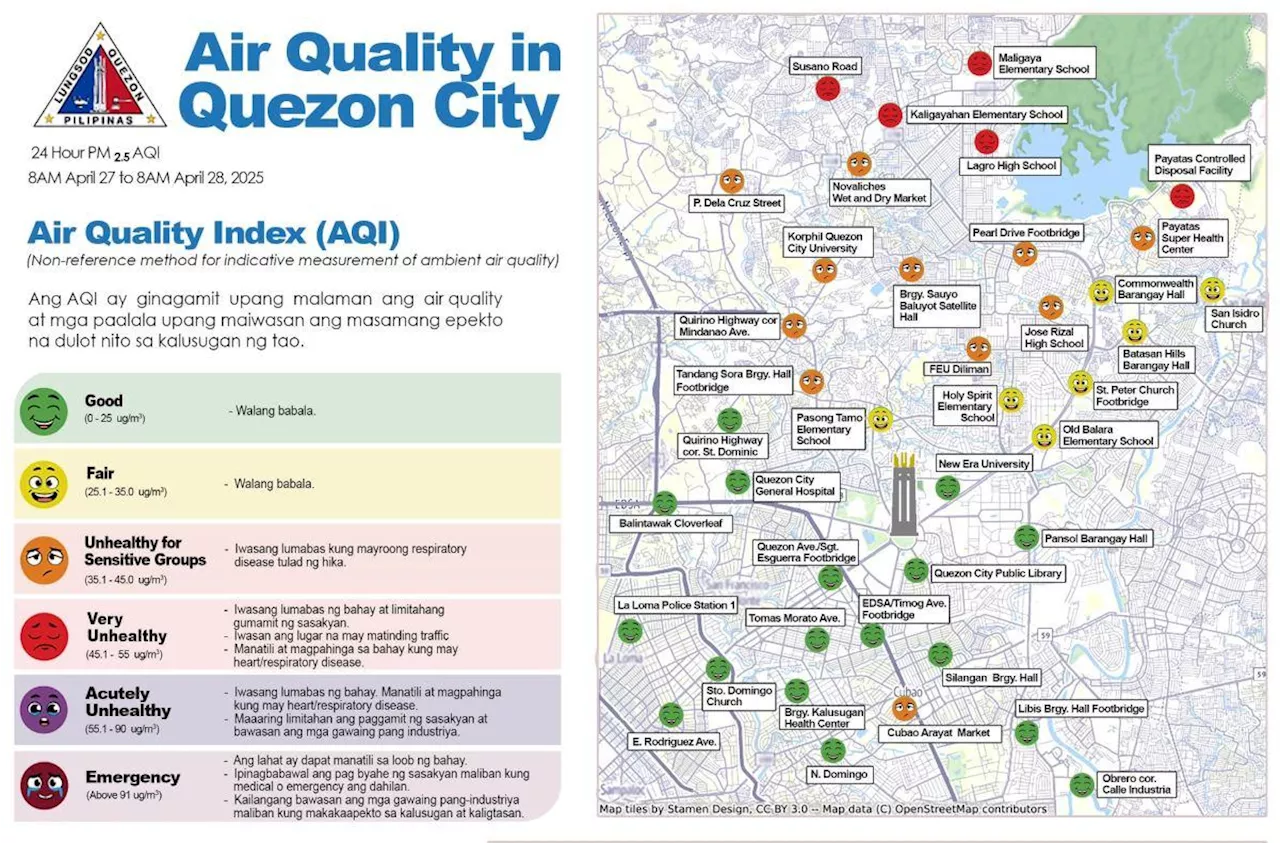 QC residents advised to wear face mask due to 'unhealthy' air quality