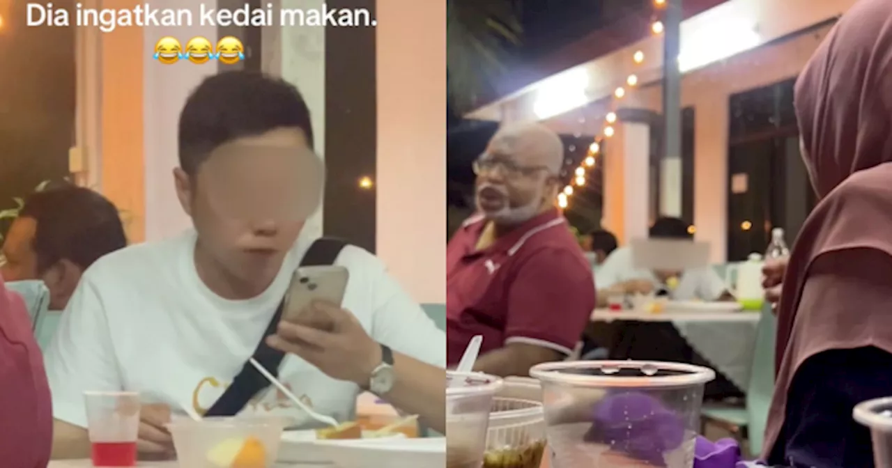 [VIDEO] Pelancong China Tersalah Masuk Open House, Nampak Berselera Jamah Hidangan Raya