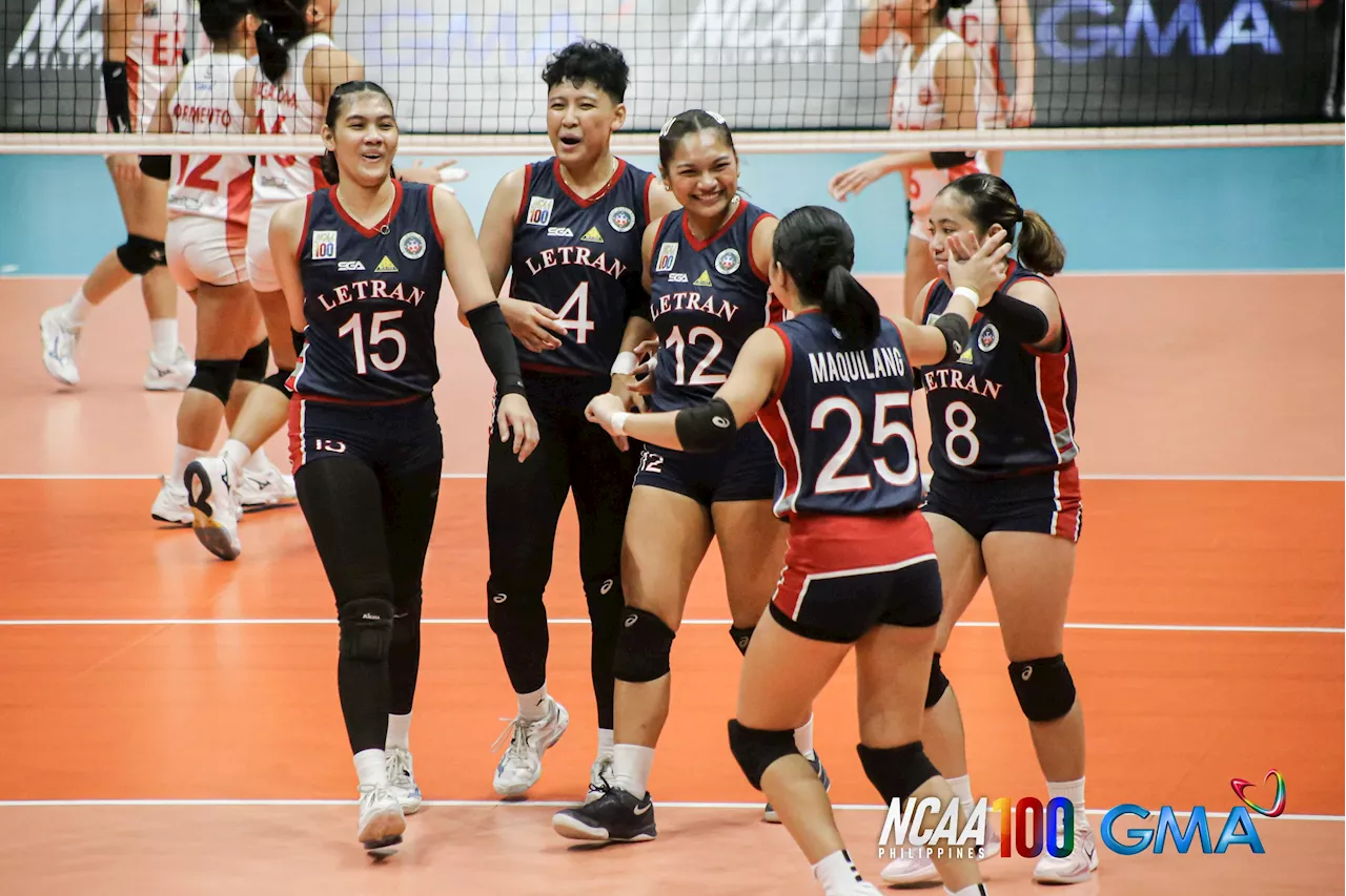 Sarie, Colendra spark second set comeback as Letran sweeps EAC