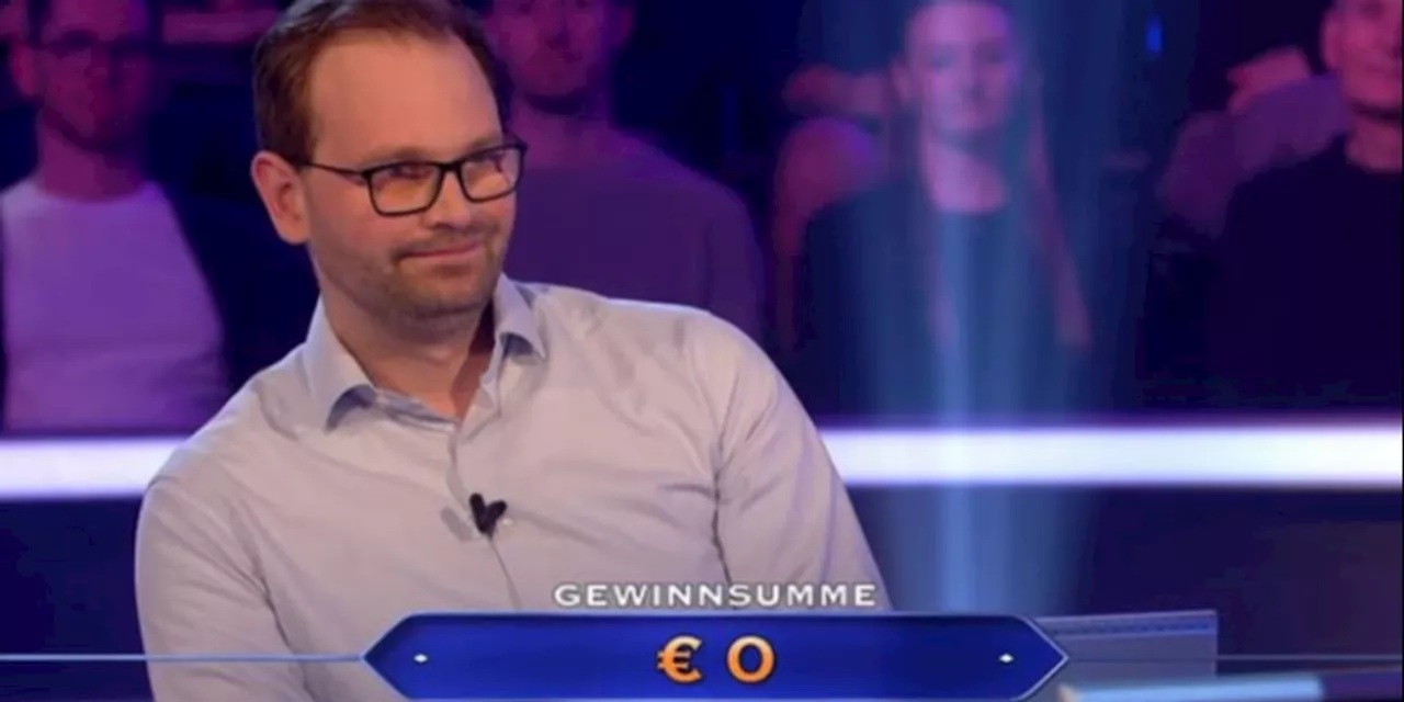 Nullnummer bei «Wer wird Millionär»: Kandidat geht komplett leer aus