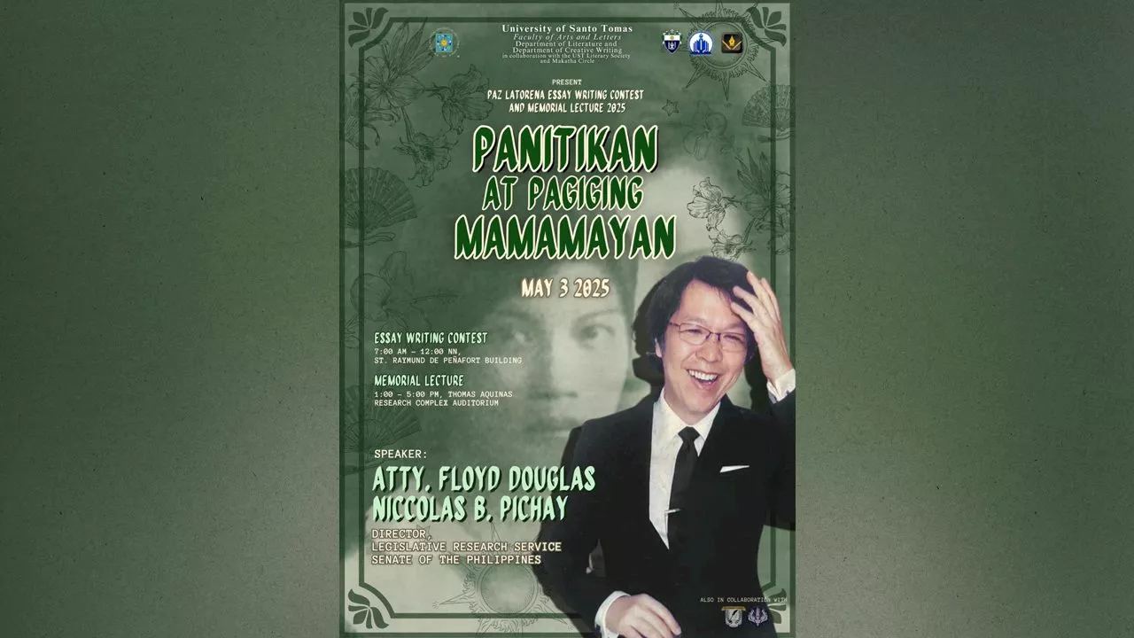 Dramatist Nick Pichay to deliver UST’s Paz Latorena Memorial Lecture