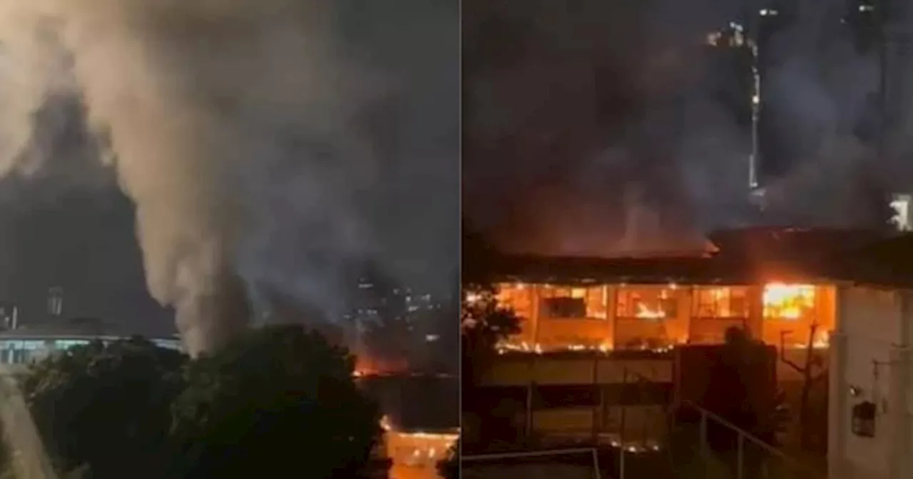 Asrama Lelaki SMK Tinggi Setapak Di Kuala Lumpur Terbakar, 91 Pelajar Dilaporkan Selamat