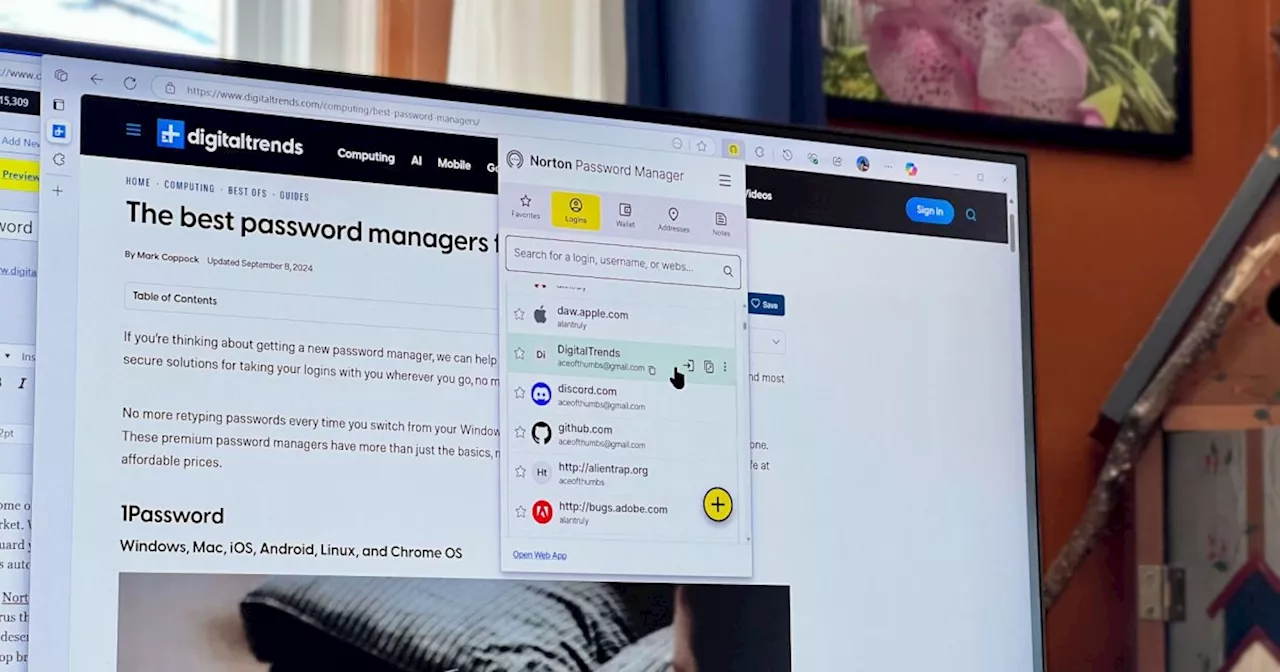 Norton Password Manager review: cross-platform login security for free