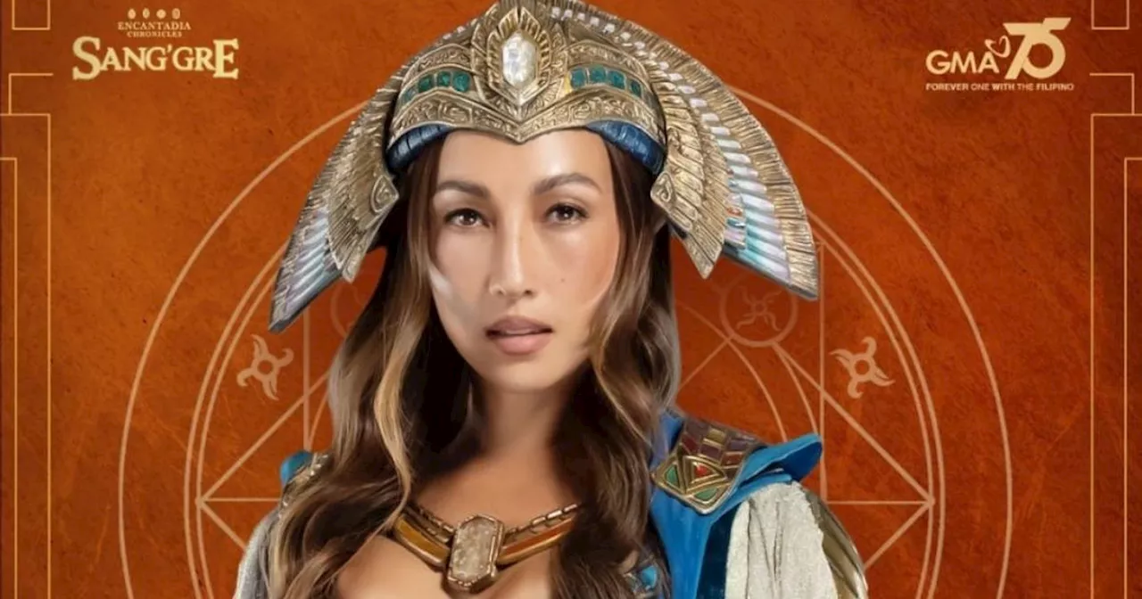 Solenn Heussaff is a powerful goddess as Bathalumang Cassiopea in 'Sang'gre' character card