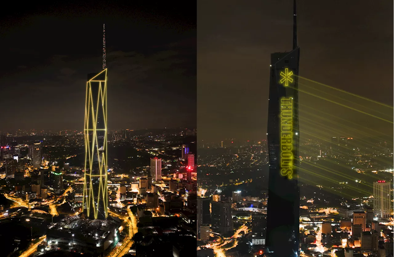 Merdeka 118 Puts On “Thunderbolts*”-Themed Light Show To Celebrate Upcoming Marvel Film
