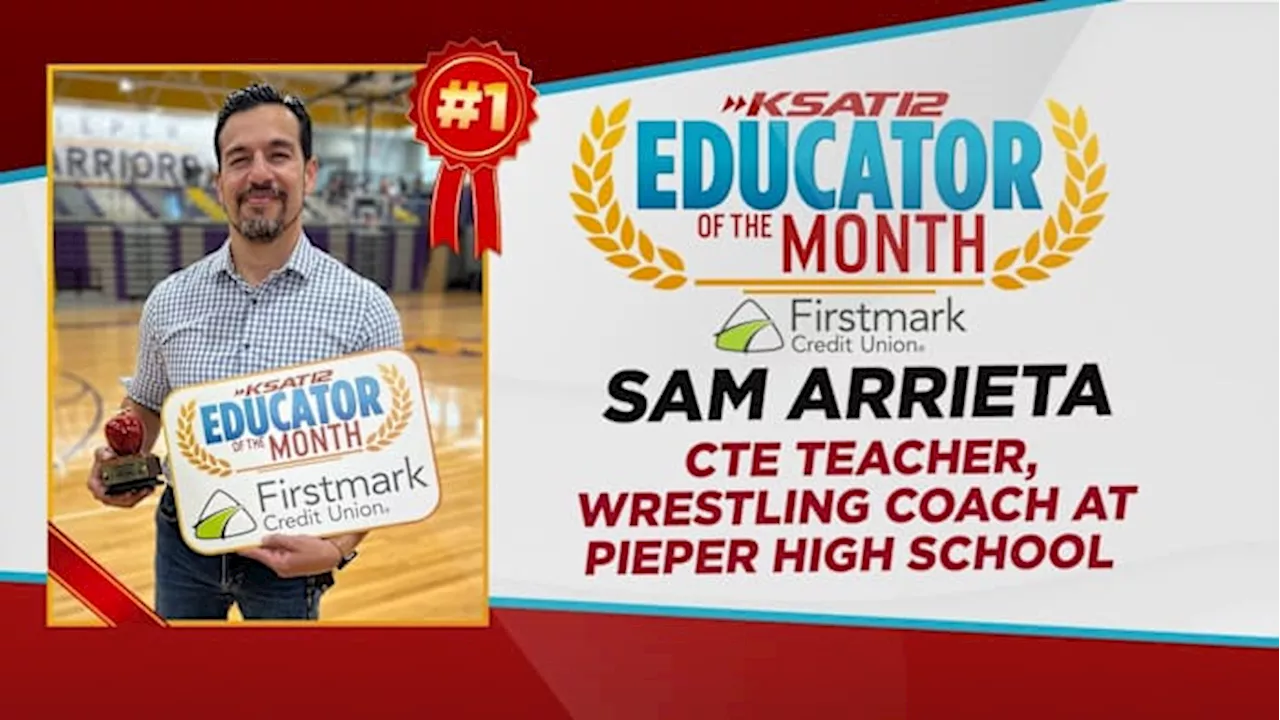 Pieper High School’s Coach Sam Arrieta is KSAT’s Educator of the Month
