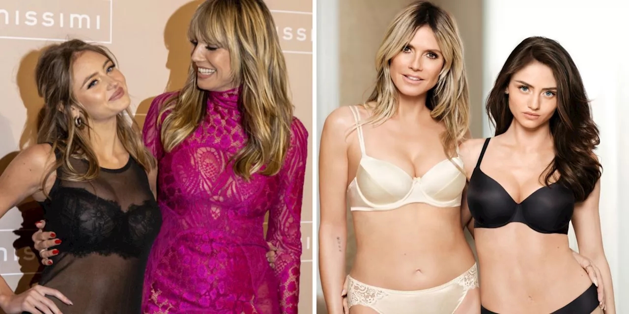 Heidi Klum und Tochter posieren wieder in Unterwäsche