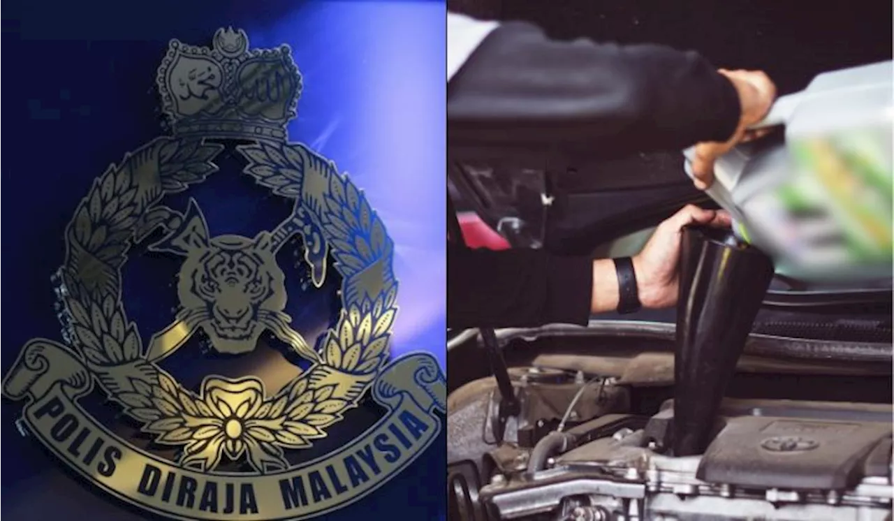 PDRM Tumpaskan Sindiket Jual Minyak Enjin Kenderaan Palsu Di 3 Premis Sekitar Selangor