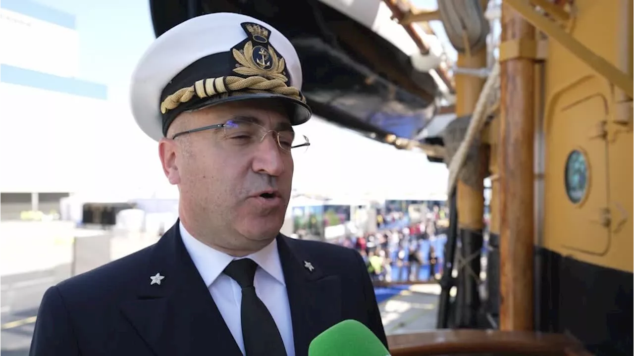 Vespucci, il comandante Lai: 'La nostra prima volta in Abruzzo'
