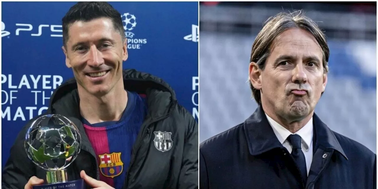 Lewandowski e la frase sulla possibile semifinale con l'Inter: 'Sinceramente...'