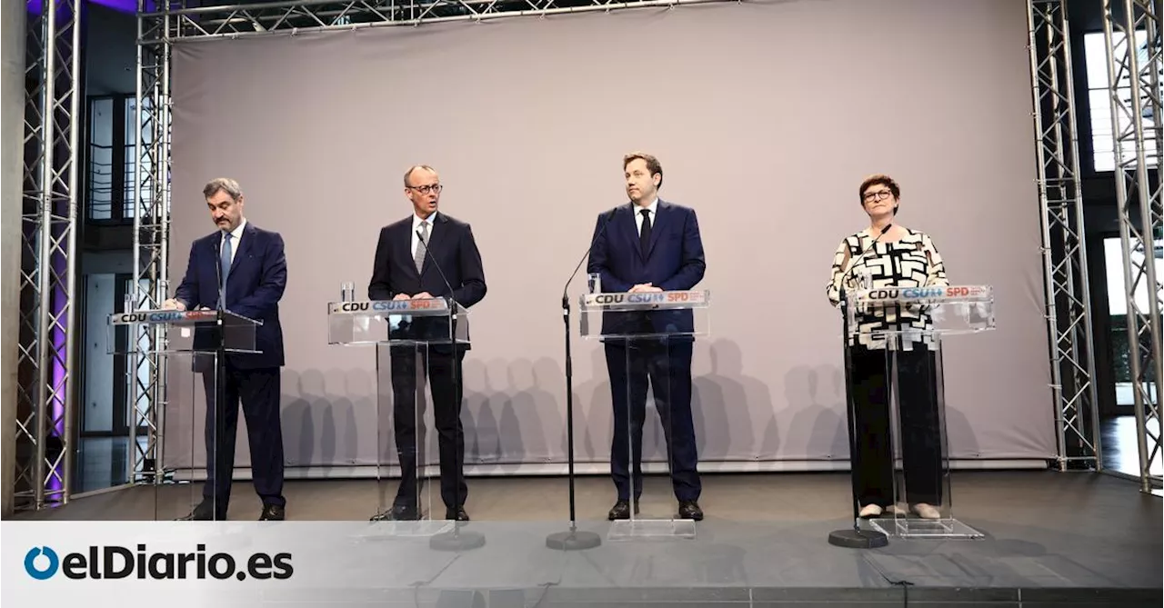 Una política migratoria más dura y bajadas de impuestos: CDU y SPD presentan su nueva 'gran coalición' en Alemania