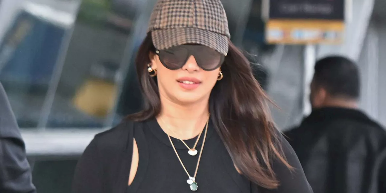 Priyanka Chopra Wore a Comfy, Cool-Girl Airport Outfit I’m Copying From $10 Apiece