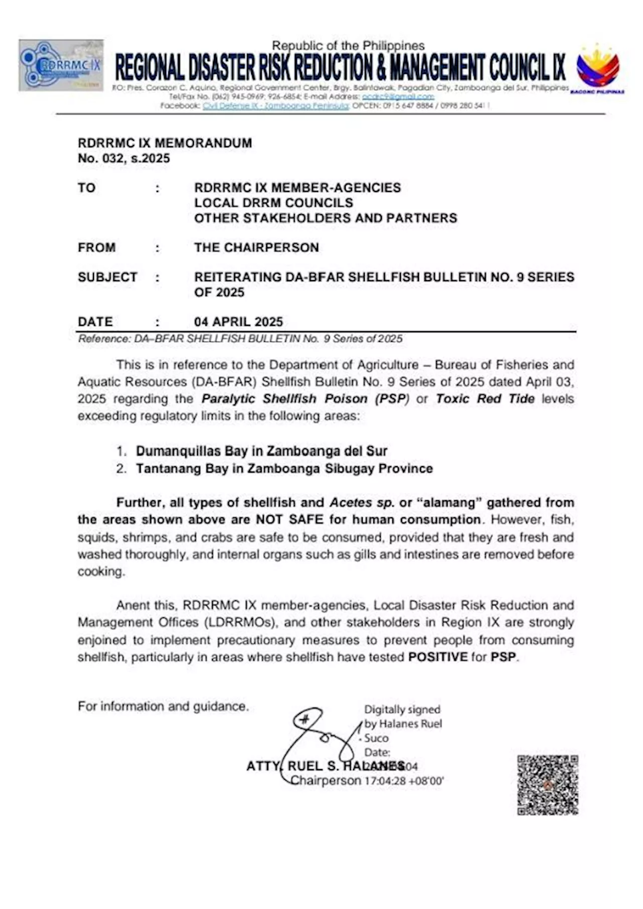 Red tide alert up in Zamboanga del Sur, Sibugay