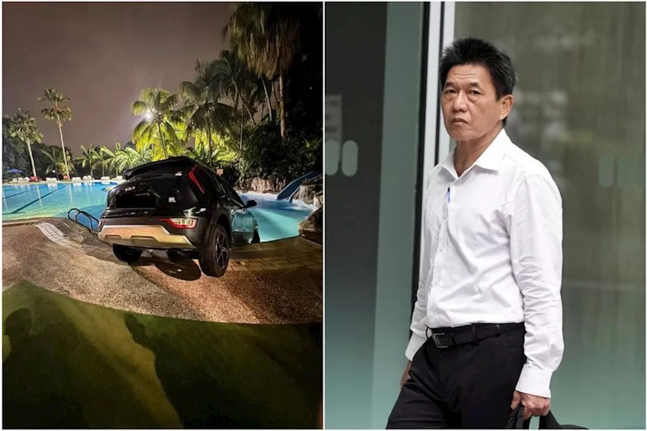Six weeks’ jail for man who drove into the Singapore's Seletar Country Club pool twice in 8 minutes