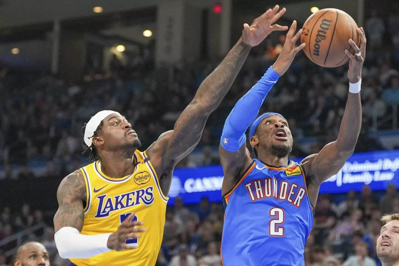 Shai sizzles, Doncic ejected as Thunder down Lakers