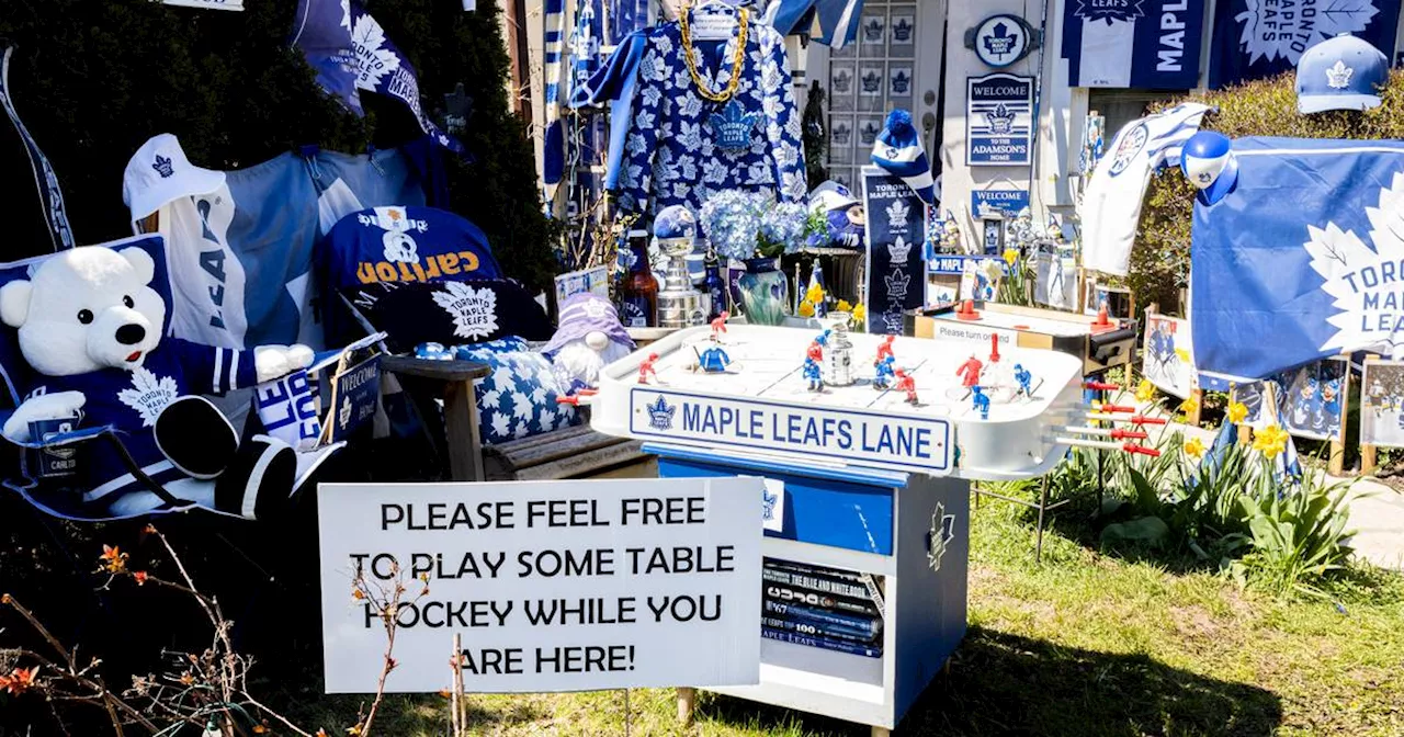 These Toronto superfans made their home into the ultimate Maple Leafs shrine