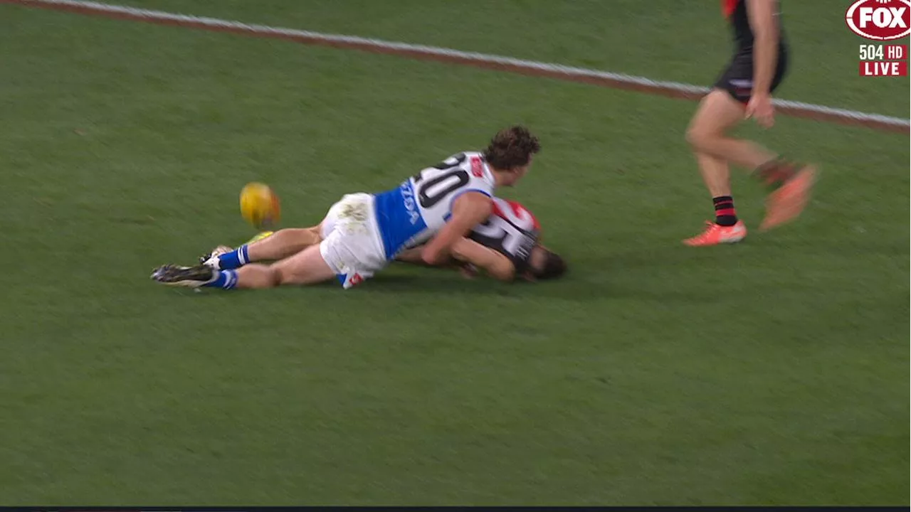 ‘Just slide him carefully’: AFL great fears for future of tackle as star Roo penalised