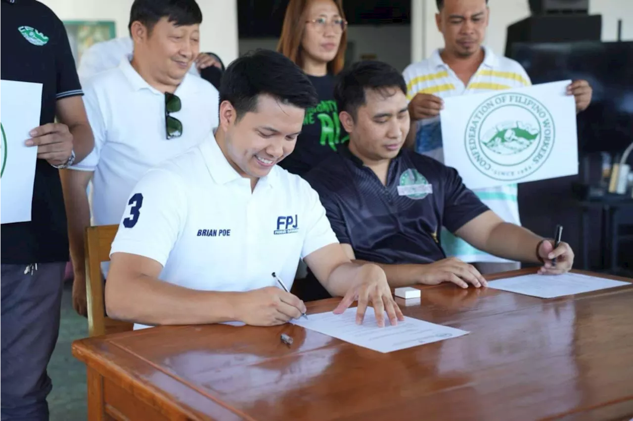 Workers' confederation endorses FPJ Panday Bayanihan Party-list
