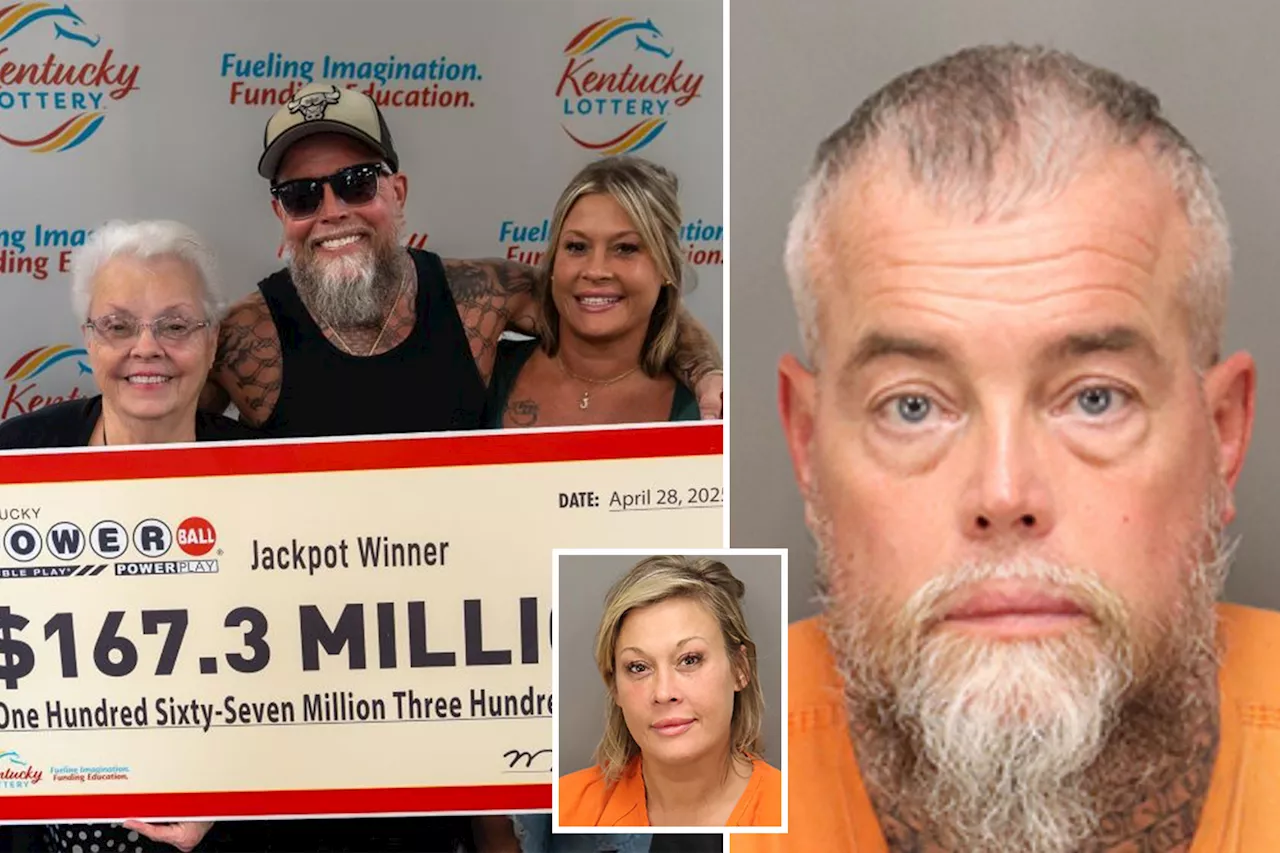 $167.3M Powerball winner charged with kicking Florida cop in the face at resort days later — with girlfriend aptly named Jennifer Fightmaster