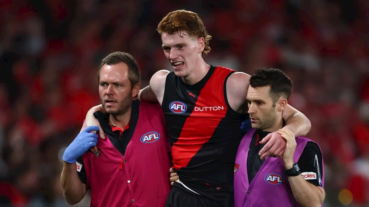 ‘So devastating’: Bombers fear worst for debutant in most luckless blow yet as mega draft haul looms