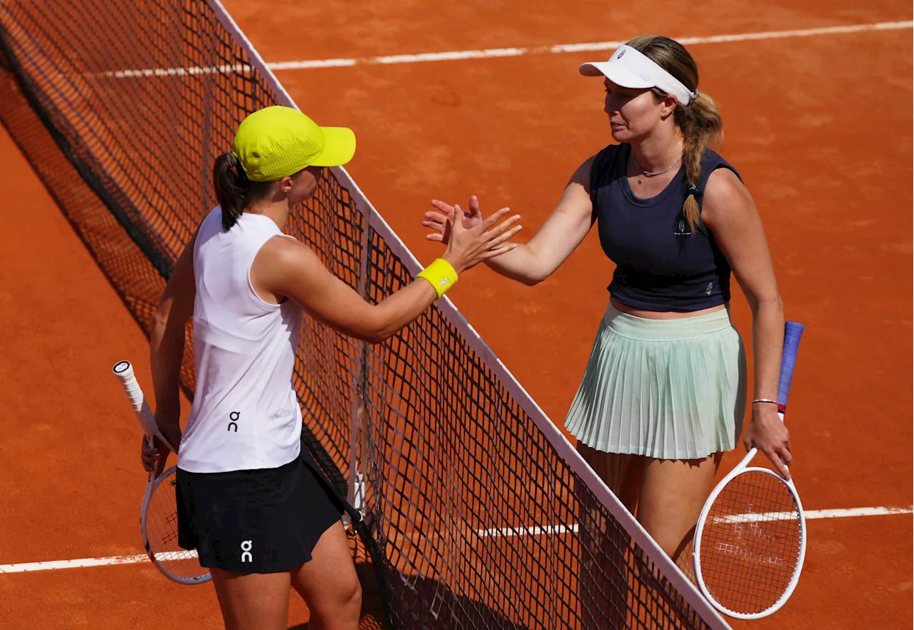 Iga Swiatek to tumble from World No. 2 after loss to Danielle Collins in Rome