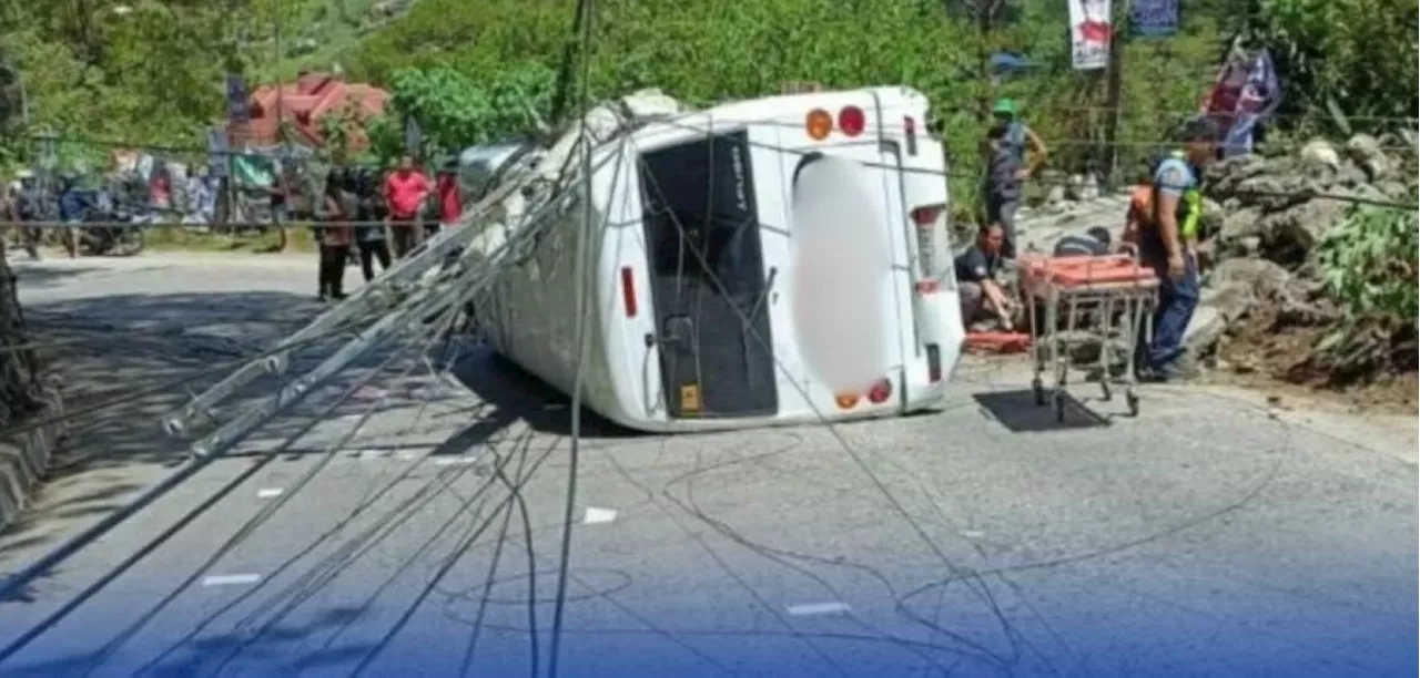 LTO suspends license of minibus driver in Baguio City road crash