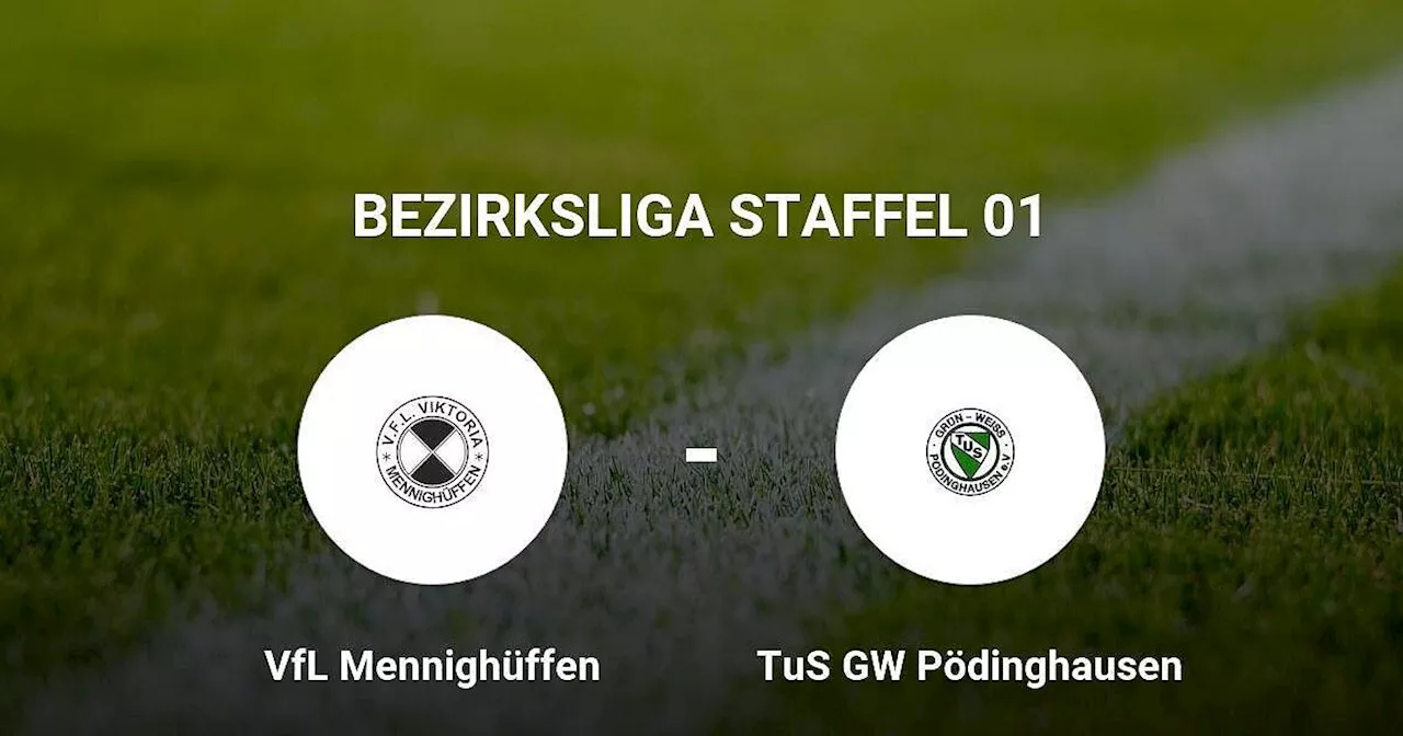 TuS GW Pödinghausen im Duell gegen VfL Mennighüffen deutlich dominierend