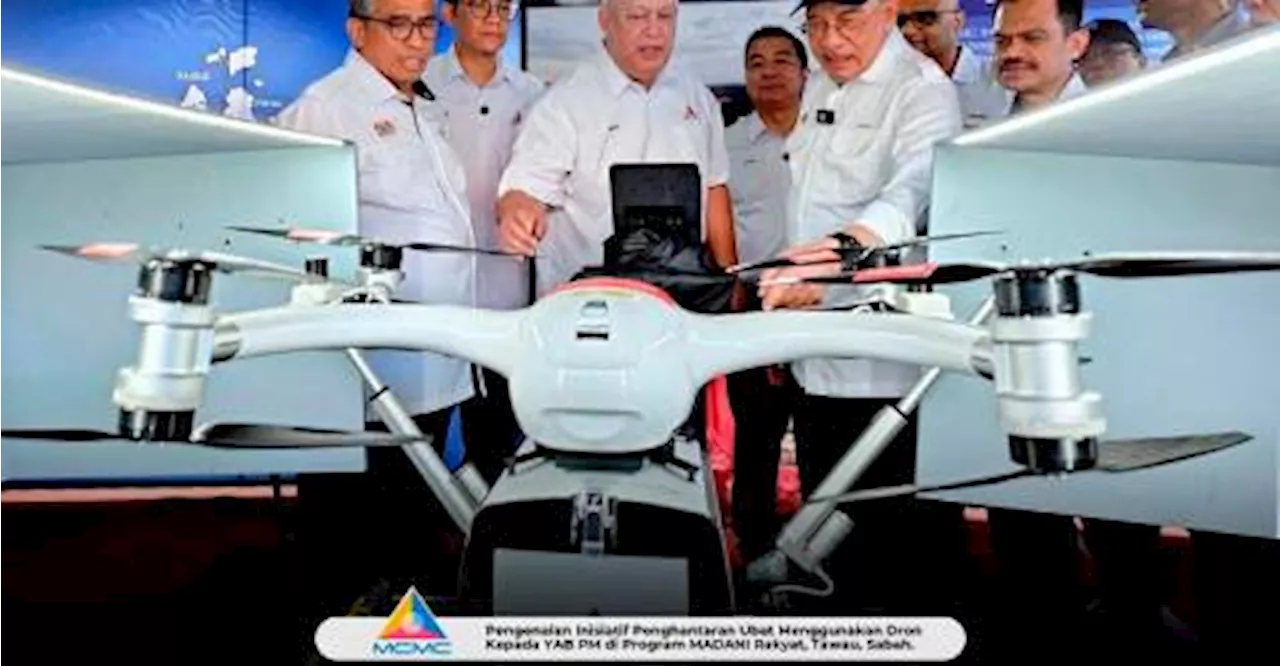 MCMC perkenal projek hantar ubat guna dron