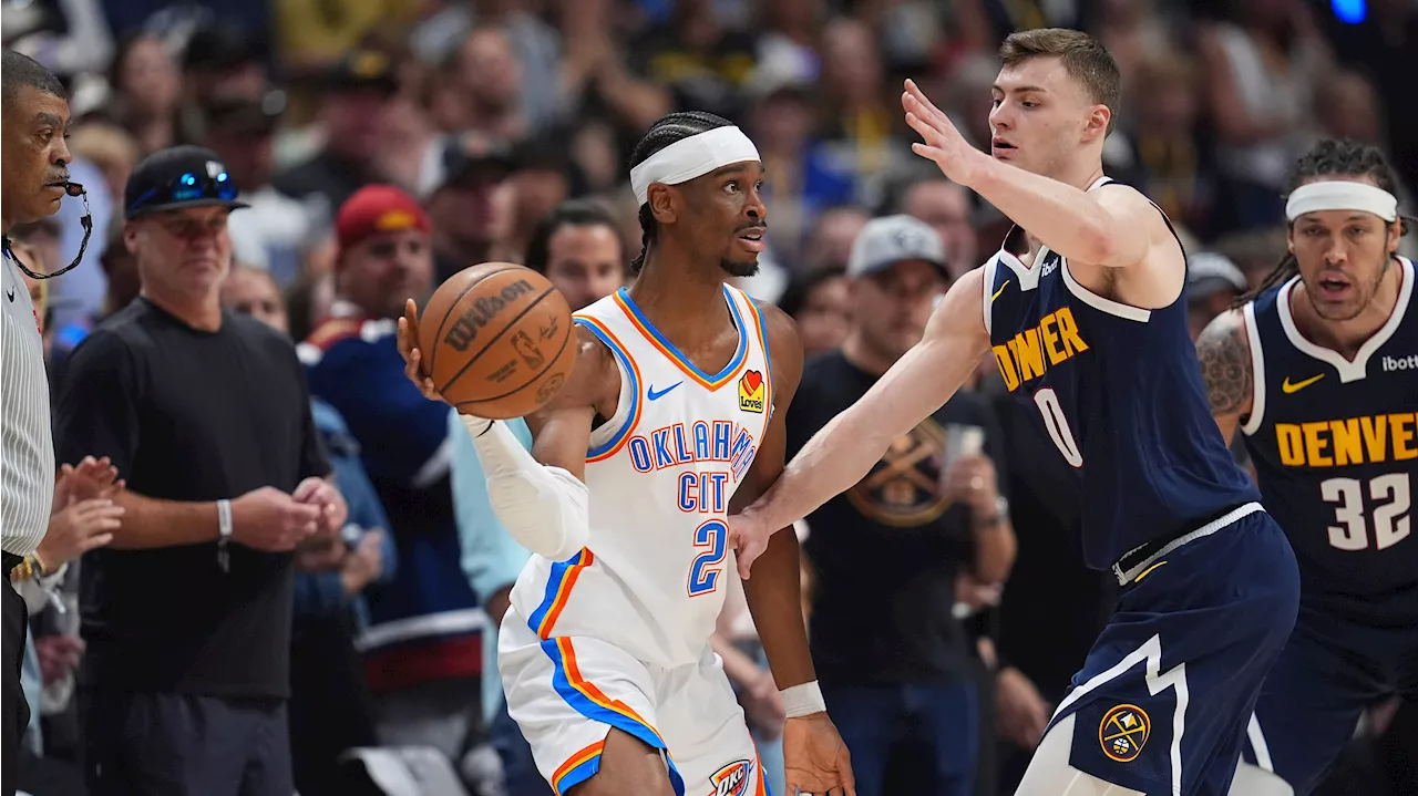 Gilgeous-Alexander leads Thunder past Nuggets to tie series at 2-2