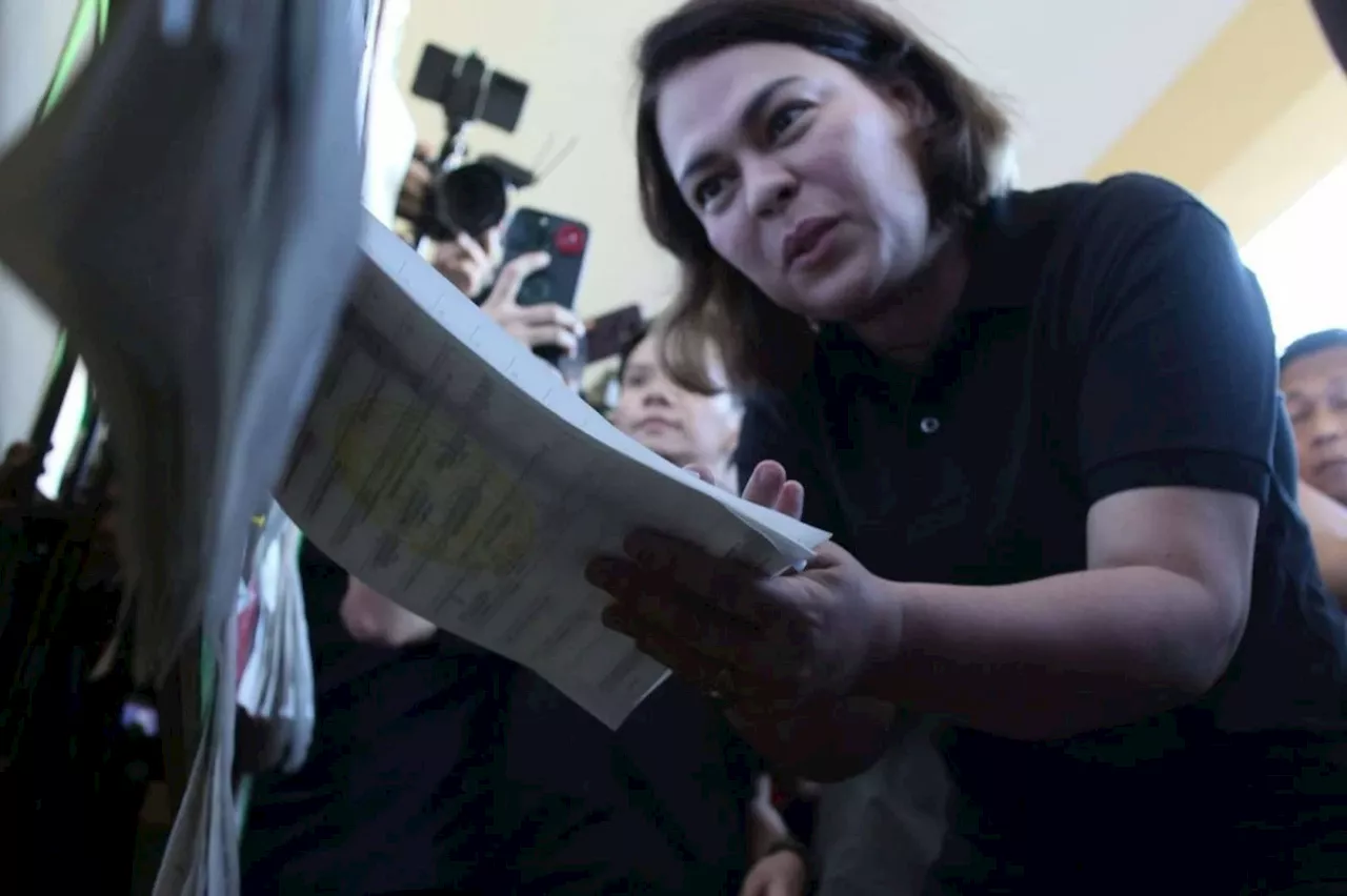 VP Sara casts vote, cites slow automatic counting machine in Davao City