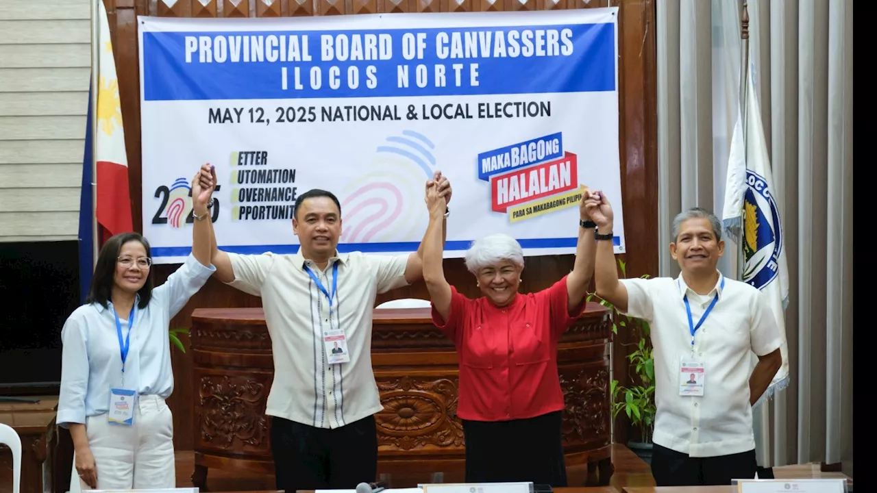 Cecilia Araneta Marcos, Matthew Manotoc proclaimed Ilocos Norte gov, vice gov